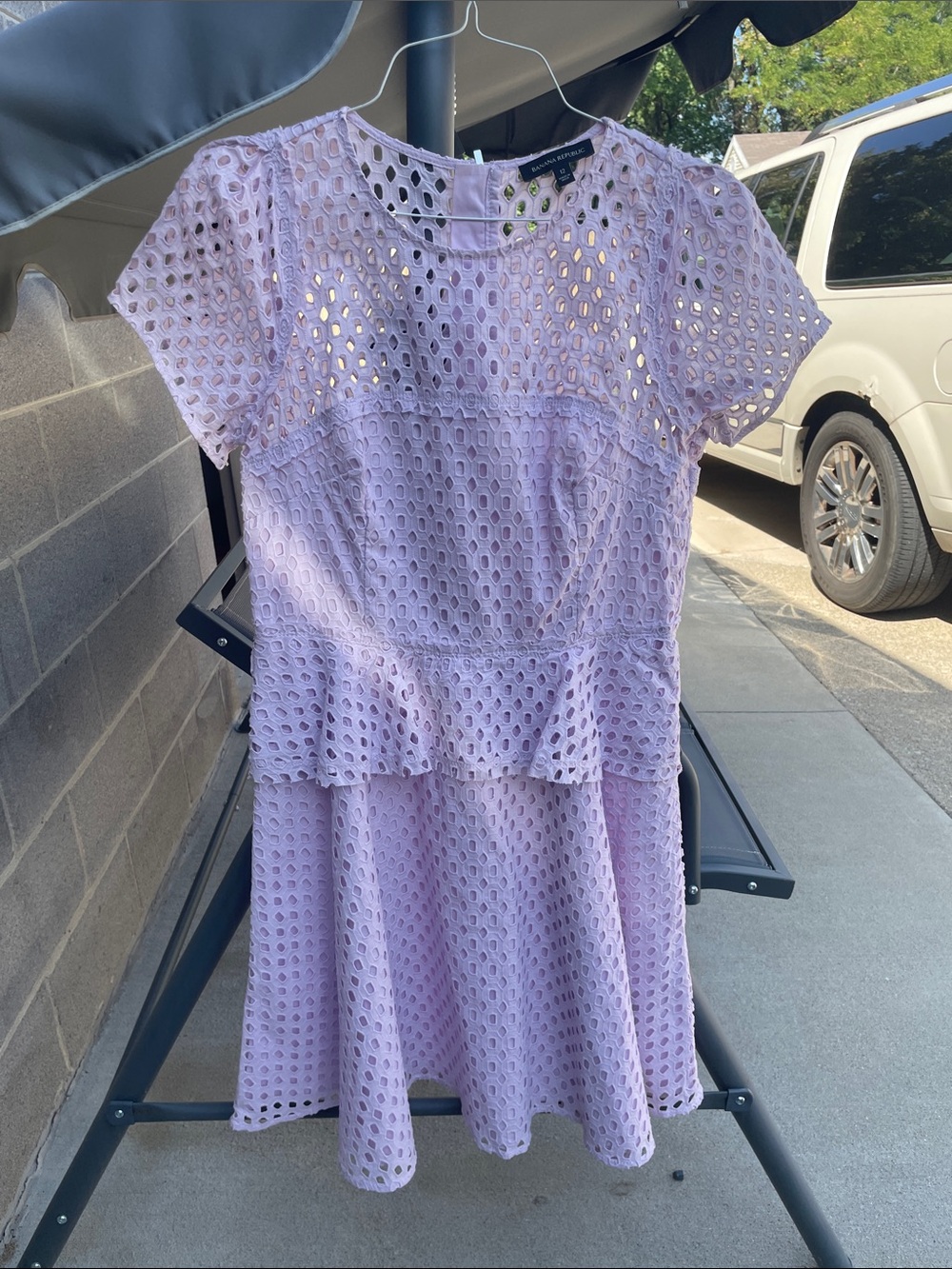 Light purple eyelet dress